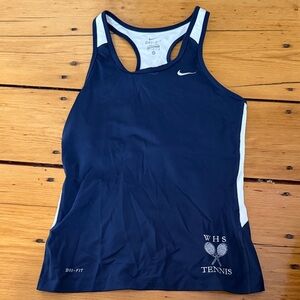 Nike Women's Dark Blue Dri-FIT Tennis Tank